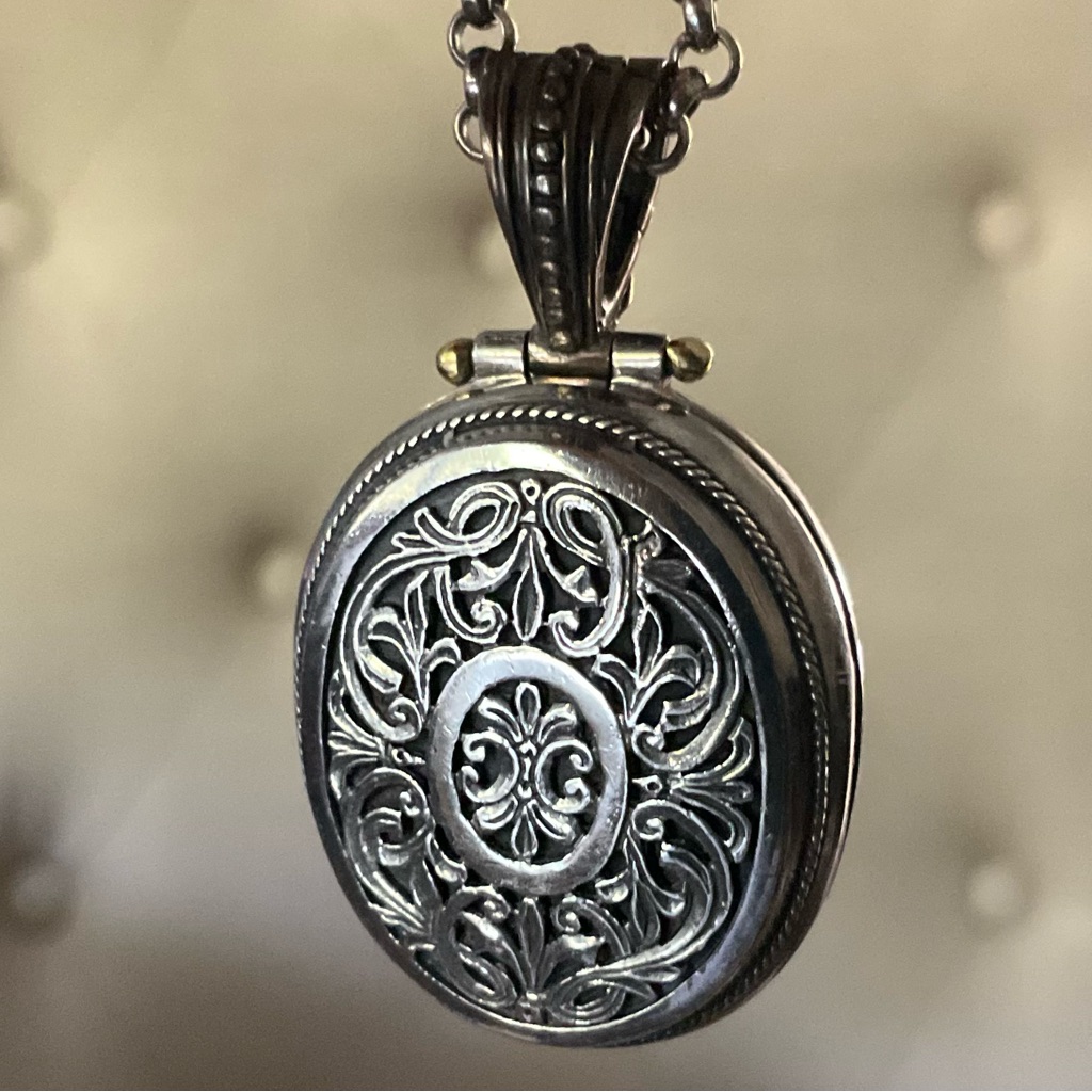 Konstantino Locket Sterling Silver And 18kt Gold